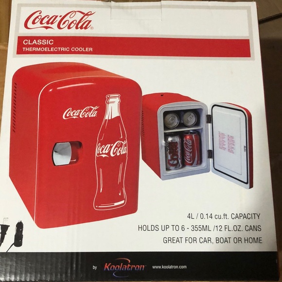 Office Coca Cola Classic Thermoelectric Cooler Poshmark